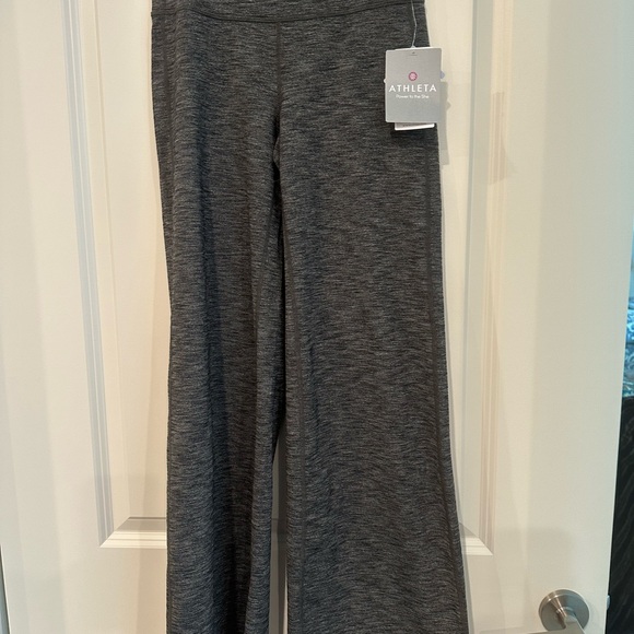 Athleta Gray Wide Leg Pants - Picture 1 of 5